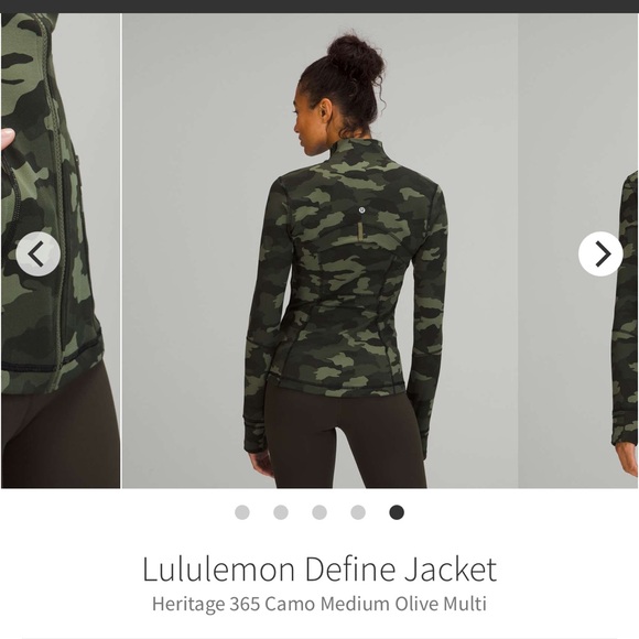 NEW  Lululemon Define Jacket Heritage 365 Camo Medium Olive Multi - Picture 7 of 7